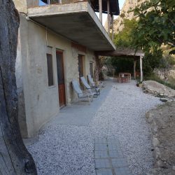Uttaraloka terrace and dining area