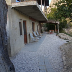 Uttaraloka terrace and dining area